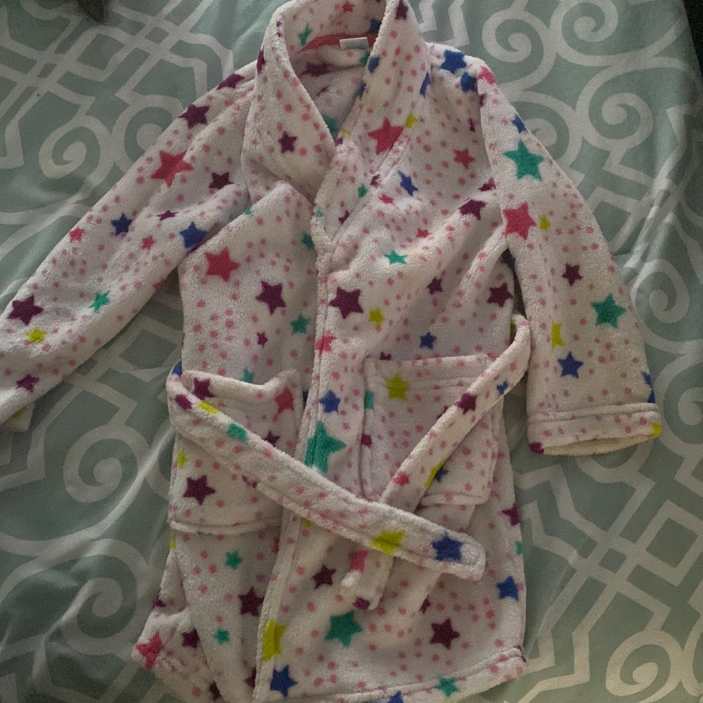 Lille Girls size xs-4 star bath robe